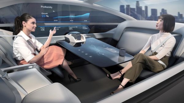 Autonomous ride sharing Volvo 360 concept