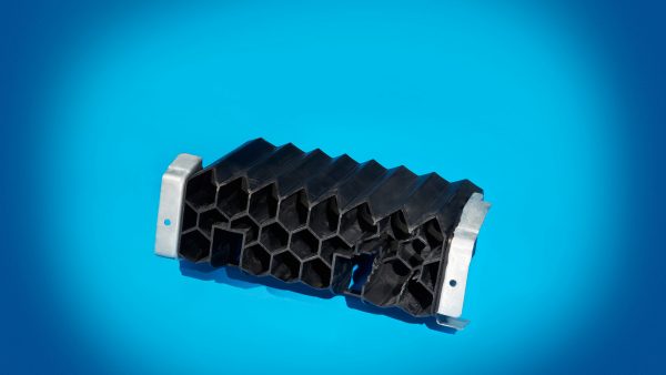 Plastic honeycomb floor rocker reinforcement